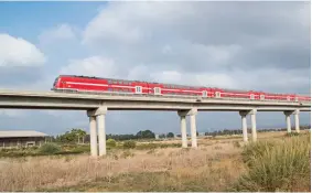  ?? (Israel Railways) ?? THE NEW RAILROAD lines will connect Kiryat Shmona and Tiberias to the national train network.