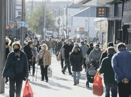  ??  ?? Shoppers are returning to stores after the second national lockdown, and police have pledged to keep the city centre safe in the run-up to Christmas.