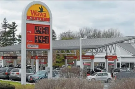  ?? PETE BANNAN — DIGITAL FIRST MEDIA ?? Wawa on Lancaster Avenue in Frazer was offering regular gas at $2.95.9 a gallon on Tuesday.