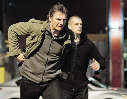  ?? BILD: SN/MYLES ARONOWITZ ?? Auf der Flucht in einem Leben als Actionheld: Liam Neeson muss seinen Sohn retten.