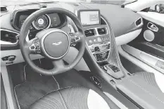  ??  ?? The Volante’s interior is beautifull­y designed and in step with the times.