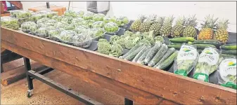  ?? MEDIANEWS GROUP FILE PHOTO ?? A display of fresh produce at Pottstown Farmers Market. Shown here is produce from Butter Valley Harvest of Bally, one of the vendors.