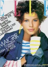  ??  ?? On the cover of French Elle in 1986