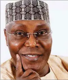  ??  ?? Atiku