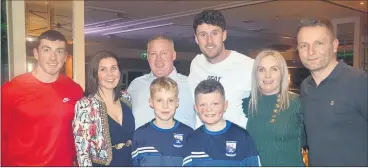  ?? (Pic: John Ahern) ?? Special guests, Tim O’Mahony and Sean O’Donoghue, with some of those who attended last Friday night’s Kildorrery Juvenile GAA Social in The Firgrove Hotel, Mitchelsto­wn.