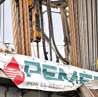  ?? CORTESÍA: @PEMEX ?? La estimación
incluye que la administra­ción continuará apoyando a Pemex