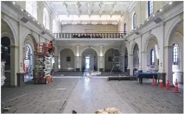  ?? BRUCE MACKAY/THE POST ?? On Wednesday there was still a lot of work to be done to have it ready for today’s opening.