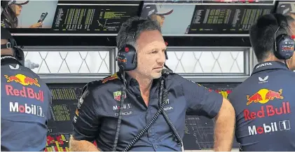  ?? AFP ?? El jefe. Christian Horner expresó su confianza en que el tricampeón Verstappen no se irá del equipo.