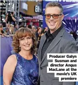  ?? ?? Producer Galyn Susman and director Angus MacLane at the movie’s UK premiere