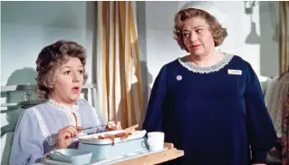  ??  ?? Hospital food: Joan Sims and Hattie Jacques in Carry On Matron