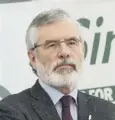  ??  ?? 0 Sinn Fein president Gerry Adams backed Jeremy Corbyn