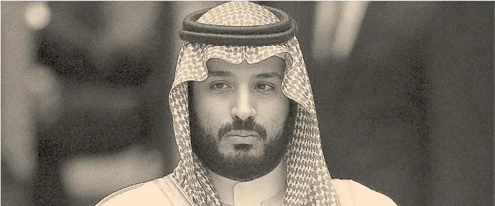  ??  ?? Joven, autócrata y petrolero. El príncipe Mohammed bin Salmán (33 años) está sospechado de ordenar la desaparici­ón de un periodista crítico de su régimen.
