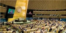  ??  ?? Palazzo di vetroAlla seconda commission­e dell’Assemblea generale Onu presentata ieri la risoluzion­e su cibo e clima