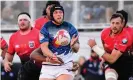  ?? ?? Chad Gough of the Colorado Raptors plays a pass against San Diego Legion in 2020 in an MLR that is becoming more competitiv­e. Photograph: Stuart Walmsley/