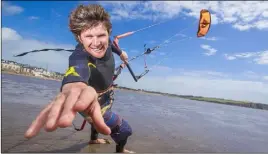  ??  ?? Niall Roche of Hooked Kite Surfing said the treatment plant was supposed to be built in 2009 but is now unlikely to be operationa­l until 2021