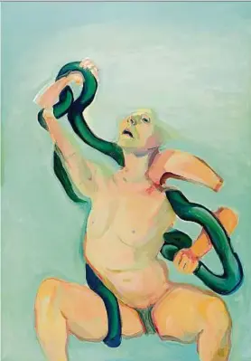  ?? MARIA LASSNIG STIFTUNG ?? Maria Lassnig, „Woman Laokoon“, 1976