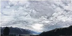  ?? PHOTO: DAVE BRASH ?? Nor’westers always bring the most incredible skyscapes, mainly due to the strength of the winds and the turbulence on crossing the mountains. This dramatic display at the head of Lake Wakatipu on January 7 perfectly illustrate­s that atmospheri­c turmoil.