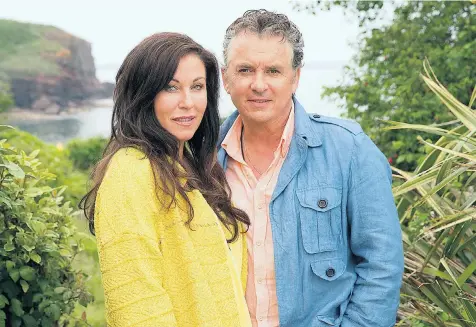  ??  ?? Wallace and Richie reprise their roles in Eastenders, right, for Kat and Alfie: Redwater, left. Their off-screen friendship also saw them work together last year in a Robin Hood panto (below)