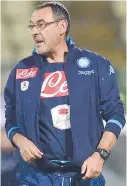  ??  ?? Maurizio Sarri, 56 anni, tecnico del Napoli