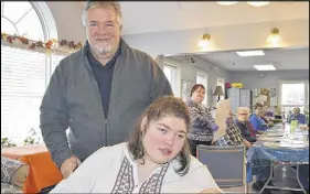  ?? HARRY SULLIVAN/TRURO DAILY NEWS ?? Dave Woodman of Lower Truro says the quality of life has improved for his daughter, Kirstin, since she began attending the VON’S Adult Day Program, held three days a week in Truro.