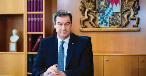  ?? Foto: Imago Images ?? Sein Platz sei in Bayern, sagt Markus Söder gerne. Doch es gibt immer mehr Menschen, die sich den CSU-Chef auch in Berlin ganz gut vorstellen könnten.