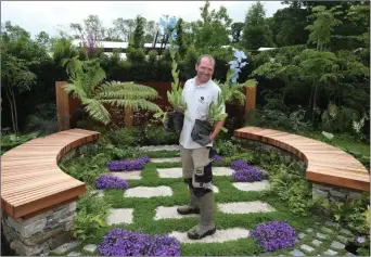  ??  ?? John Durston created a show garden in conjunctio­n with Ría Organics for Bloom 2017.