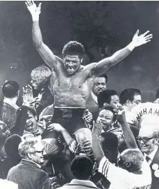  ??  ?? FIGHTER: Leon Spinks after defeating Muhammad Ali.