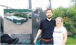  ?? ARKIVFOTO: LENA BEATHE ARNEBERG ?? ÅPNER: Vegar og Vivian Grüner skal bygge en 2200 m² stor trampoline­park på parkerings­taket på Herkules.