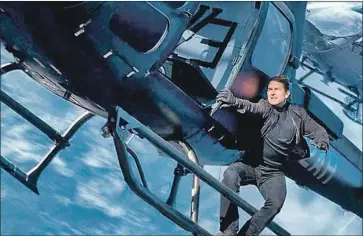  ?? Paramount Pictures ?? NEXT YEAR’S “Mission: Impossible” sequel was partly f inanced by outside investors. Above, the 2018 sequel.