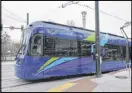  ?? BOB ANDRES /BANDRES@AJC.COM ?? The $99 million Atlanta Streetcar debuted in December 2014 with a 2.7-mile loop.