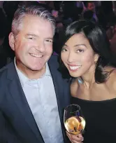  ??  ?? Wayne Gretzky wines were served when CTV anchor Mike Killeen attended and Global rival Sophie Lui was MC at the Rick Hansen event.