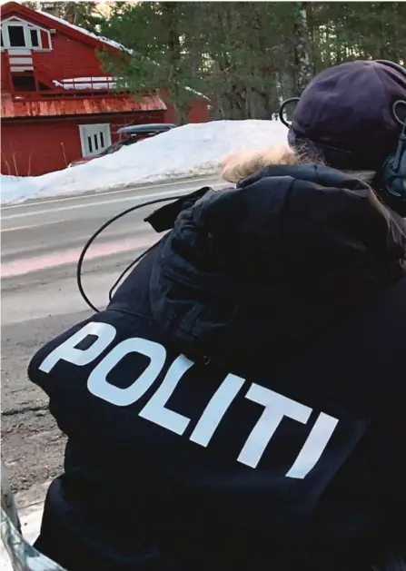  ??  ?? SISTE FERIEDAG: Søndag sto UP blant annet her på Hynnekleiv i Froland kommune. Her ble det delt ut 17 forelegg og én an meldelse.