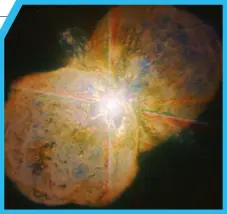  ?? ?? In its final days, R136a1 may become more unstable and prone to violent eruptions as it evolves into a luminous blue variable star similar to Eta Carinae, pictured here