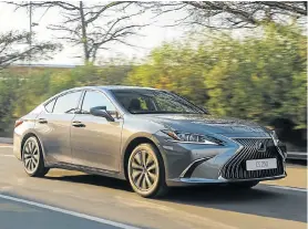  ??  ?? ON TREND: A modern redesign gives the new Lexus ES far more styling shine than its conservati­ve predecesso­r