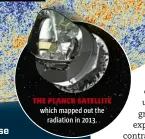  ??  ?? THE PLANCK SATELLITE which mapped out the radiation in 2013.