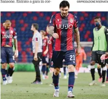  ?? LAPRESSE ?? Roberto Soriano, 29 anni, non contento della sua prestazion­e