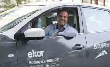  ?? Chris Whiteoak / The National ?? Elie Youssef is used to the sharing economy. He is the kind of user ride-sharing firms are targeting