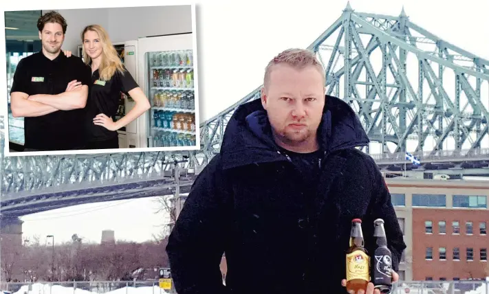  ??  ?? Le malheur des uns fait le bonheur des autres : si le fondateur de 1642 Sodas, Bastien Poulain, dénonce l’interdicti­on des boissons sucrées dans les institutio­ns de Montréal, l’entreprise Nature Express, elle, se frotte les mains. Son fondateur,...