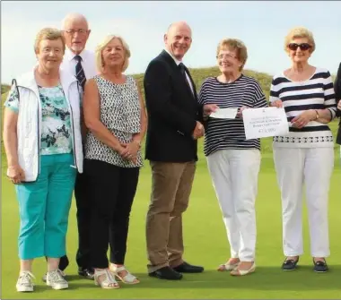  ??  ?? P ictured are the organisers of the Drogheda & East Meath Hospice Care Golf Classic held at Laytown & Bettystown Denis Taylor (Captain of L&B), Aileen Regan (East Meath Hospice), Jennifer Hewson (Drogheda Hospice), Susan Clark on the day. Missing from...
