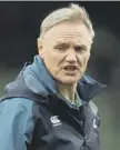  ??  ?? 0 Joe Schmidt: Will be back in time for clash with Italy.