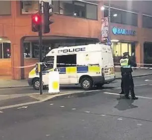  ??  ?? Met Police were called to a stabbing near Shepherd’s Bush Green on Sunday October 28