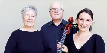  ?? ?? Susan Pierotti, Brian Chapman and Zoe Knighton will perform the “All Brahms Chamber Recital”.