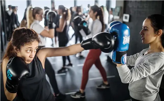  ?? Social media photo ?? As Saudi Arabia moves toward achieving its Vision 2030 reform targets, health and welfare is an important goal for Saudi Arabia, and girls have started to lead their lives toward fitness and strength.