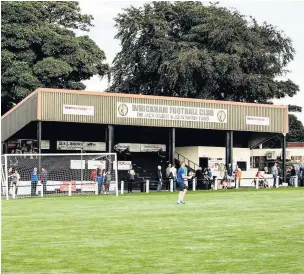  ??  ?? ■ Whickham Football Club’s Glebe Sports Ground home