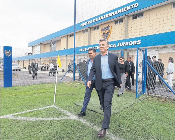  ?? Flickr boca ?? Macri expresó su deseo de que Boca-river jueguen los dos partidos con hinchas visitantes, luego lo confirmó y más tarde les dejó la decisión a los clubes