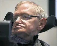  ?? Getty Images ?? Theoretica­l physicist Stephen Hawking