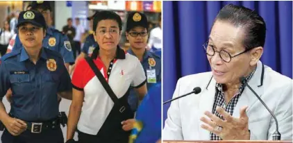  ?? – Supplied photo ?? DETAINED: Rappler editor and CEO Maria Ressa was charged with violating the Philippine­s’ anti-dummy law and was arrested on arrival at the Ninoy Aquino Internatio­nal Airport (NAIA) while she was returning from a trip to the US.