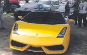  ??  ?? El Lamborghin­i Gallardo de Cucho, incautado durante el Operativo Berilo (2018).