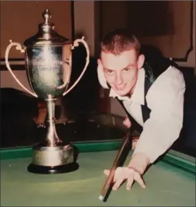  ??  ?? Rodney Goggins with the trophy after his world Under-21 championsh­ip win in 1999.