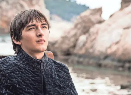  ?? HELEN SLOAN/HBO ?? We wonder if even the Three-Eyed Raven could foresee the change in status for Bran Stark (Isaac Hempstead Wright) in the series finale.